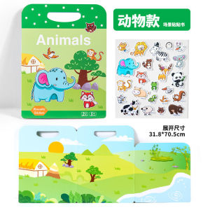SG EmmAmy® Reusable Sticker Book Jelly Sticker Books for Toddlers Educational Sticker Book