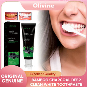 EELHOE Bamboo Charcoal Black Toothpaste Deep Clean Mint Flavor Teeth Whitening Bad Breath Stains Care Beauty Health Maquiagem Black Toothpaste Deep Clean Mint Flavor Health Care Breath Maquiagem Teeth Whitening Beauty Bad Stains