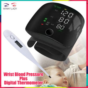 Rechargeable Wrist Blood Pressure Monitor FLK-W01 Plus Digital Thermometer
