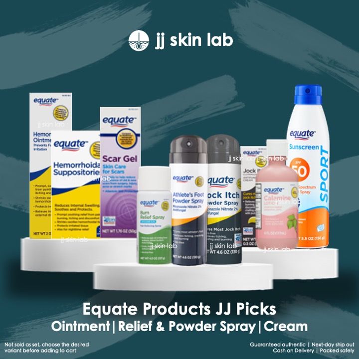 Equate JJ Picks Hemorrhoidal Suppositories Scar Gel Calamine