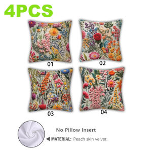 Manila Stock Retro Sunflower Pattern Pillowcases Sofa Covers Cushions Suitable for Spring and Summer Home Use
