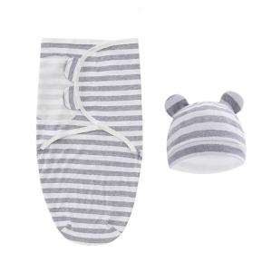 Baby Swaddles Newborn Swaddle Blanket Infant Sleep Sack Wrap Hat Set Newborn Babies Photography Props Accessories