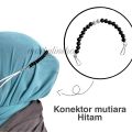 Strap masker hijab/ Gantungan masker hijab korea/ konektor masker hijab/ Tali Kalung masker multifungsi/ Strap mask mutiara. 