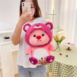 Gấu Bông Loppy Dâu Cao Cấp Mềm Mại Lông Xù Đánh Yêu Quà Tặng Lý Tưởng gaubongbobo