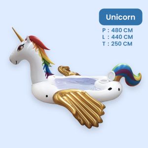 Pelampung Renang Super Jumbo Flamingo dan Unicorn Bahan PVC Friendly -Xinyue