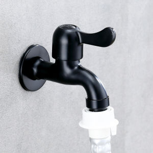 bathroom Stainless steel 304 black single cold washing machine special faucet Bathroom Faucet