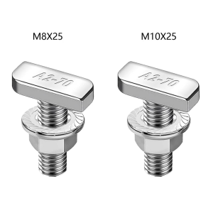 15pack Corrosion Resistant Hammers Head Bolts for Aluminum Profiles and Solar Installation Systems