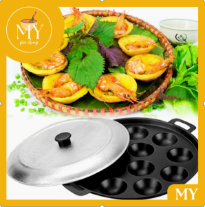 Khuôn bánh khọt CAO CẤP nhôm chống dính 7 bánh 8 bánh 10 bánh 12 bánh