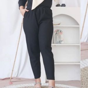 PAKET isi 5PCS Celana Panjang Wanita Dewasa hornet/Luna Pants Knit Terbaru
