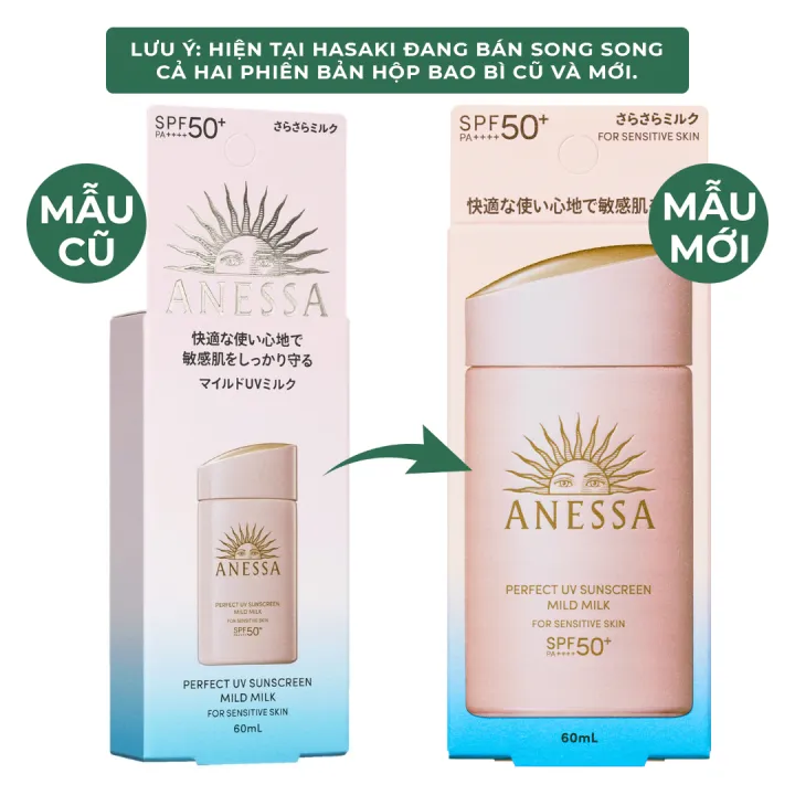 Sữa Chống Nắng Anessa Cho Da Nhạy Cảm & Trẻ Em 60ml (Mới) Hasaki Sản Phẩm Chính Hãng