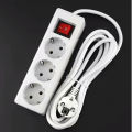 STOP KONTAK socket stopkontak COLOKAN 3 4 5 LUBANG PANJANG KABEL 1,5M 3M 5M 10M KUNINGAN SNI dengan saklar lampu ON OFF. 