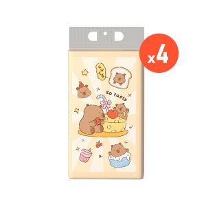 【4 packs 3000 Sheets】Botare Hanging Tissue Paper With Hook Tissue Ppaper For FaceRestaurant KitchenHouseholdSoft And Light SkinNative Wood Pulp Not Easily Broken By Water No Fluorescent Agent Safe And Additive Free  3Ply Big Size 130x175mm ﻿