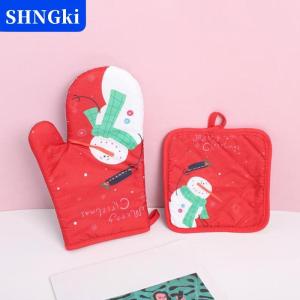 [COD] 🔥🔥🔥SHNGki Giáng sinh lò găng tay Santa Claus Snowman chuông mô hình cách điện găng tay trang trí món quà trang trí nhà bếp Giáng sinh trang trí