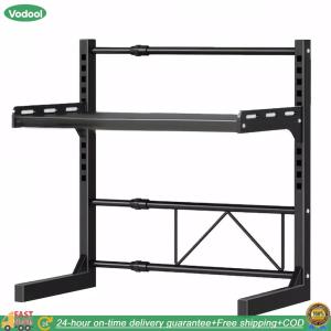 【24 hours Flash Delivery】2/3 Tier Expandable Microwave Rack Heavy Duty Over Microwave Shelf Multi-Function Kitchen Storage Rack for Home Office