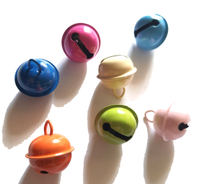 20 pcs Big Bell charm mix colors size 20 x 24 mm