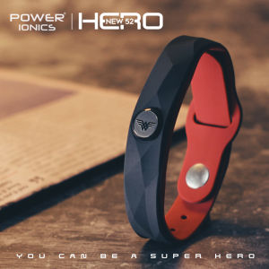 【FDA Registration】Power Ionics Super Hero Series 3000 ions Sports Titanium Fashion Waterproof Bracelet Wristband Balance Human Body Customs Engrave