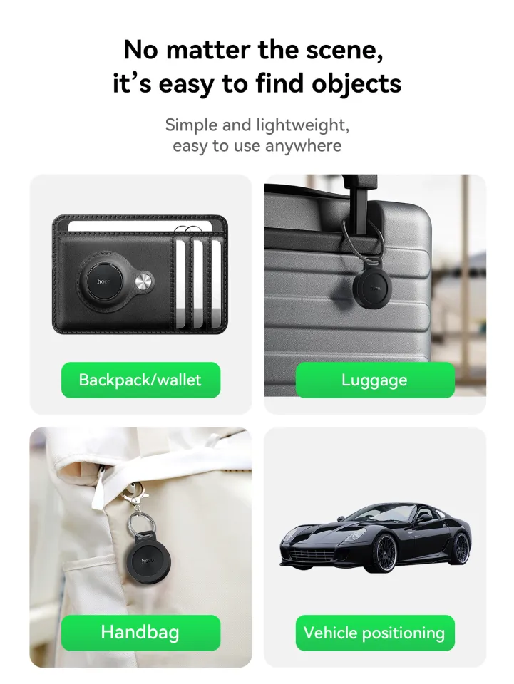 New Hoco E101 Anti-lost Device Basic Works with Google Find My Device network and Apple Find My network for iPhone 17 Pro Max Dual Systems