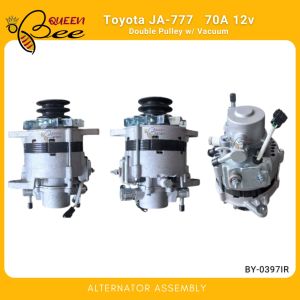 QUEENBEE Alternator Assembly Toyota JA-777 70AMP 12v Double Pulley with Vacuum BY-0397IR