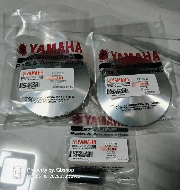 PULLEY%20SET%20M3%20MIO%20I%20125%20MIO%20SOUL%20I%20125%20YAMAHA%20GENUINE%20PARTS%202SX-E7620-00%20-%20Image%204
