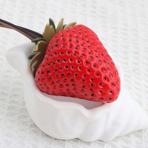 YAFEN Strawberry Charm Keychain Leather Bag Decoration Pendant Fashion High-end Bag Accessories