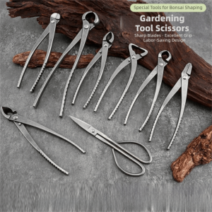 WEHUAN Stainless Steel Bonsai Tools Multifunctional Anti-slip Pruning Shears Hand Pruner 21cm Ball Joint Shears Garden