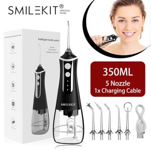 Portable Water Flosser Oral Irrigator Teeth Cleaning Pulse Water Deep Cleaning Teeth Large Water Tank to Prevent Dental Calculus