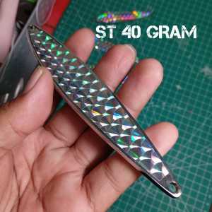 Spoon Casting Tenggiri GT Killer Tipe S 30gr 40gr 48gr 58gr 60gr Chrome Stainless