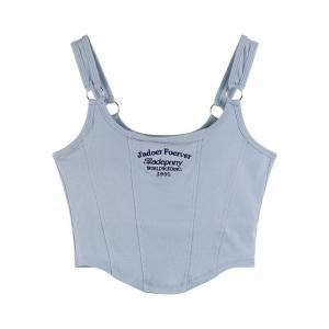 B1T1 Top Female Suspender Vest Forever Embroidered with Chest Pad Vest Limited Edition Offer