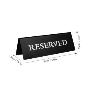 2pcs Reserved Sign Acrylic Reserved Table Board Hotel Restaurant Reserved Table Signs Party Decorations Reminder Sign