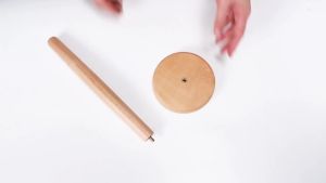 Firlar Wooden Paper Towel Holder Countertop Vertical Tissue Holder Rack Bamboo Paper Towel Stand for Kitchen Living Room Bedroom Home Decoration