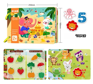 Baby Quiet Busy Book Buku Edukasi Anak Velcro Buku Kids Montessorri Activity Book Education 1-3tahun