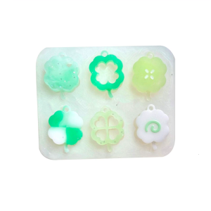 Độc Đáo Clovers Mặt Dây Chuyền Decors Khuôn Làm Bằng Tay đồ treo trang trí Khuôn Mẫu Mặt dây Silicone Cho Nhựa Nghệ Thuật Và Trang Trí