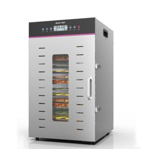 Leconchef 16 trays commercial food dehydrator เครื่องอบผลไม้ รุ่นใหม่ จุได้เยอะ household food dryer fruit and vegetable air dryer 16 ชั้น