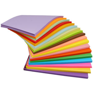 100Pcs Colored A4 Copy Paper 10 Different Colors Crafting Decorating Paper 70g Gift Packaging Paper