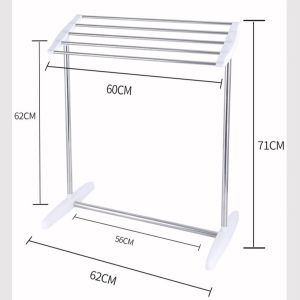 THEOMNIDESK Foldable Clothes Drying Rack Movable Indoor Balcony Towel Holder Small-family Apartment Dormitory Simple Clothes-horse Outdoor Drying Clothes Hanger