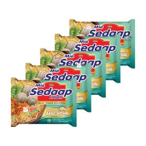 5PCS Mie Sedaap Kuah Rasa Baso Spesial Lezat