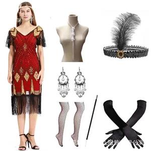 European and American sequin dresses and performance costumes 1920S retro sequin dress