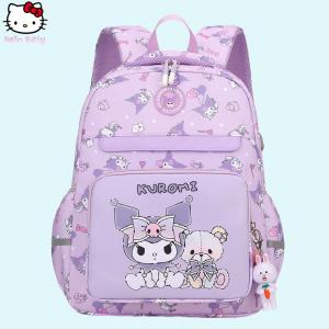 Christmas gifts Halloween Cartoon Anime Sanrio Hello Kitty New Kids Backpack Kuromi Kawaii Large Capacity Lightweight Spine Protection Fashion Schoolbag