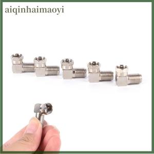 aiqinhaimaoyi 5 chiếc đầu nối đồng trục 90 độ góc phải Bộ chuyển đổi f đực sang F cái RG6 rg5