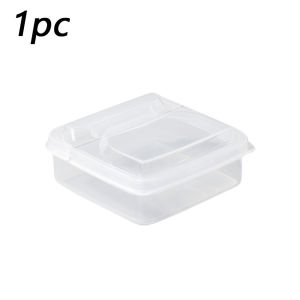 3pcs Flip-top Butter Block Cheese Slice Storage Box Transparent Cheese Container Refrigerator Fruit Vegetable Fresh-keeping Organizer