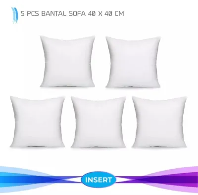 Paket Hemat Isi Bantal Sofa 40 x 40 CM (Isi 5 PCS)