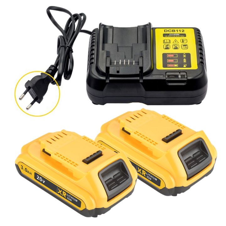 20V 3000mAh DCB200 Li-ion Rechargeable Battery / Charger For DEWALT ...