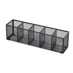 YINGXING 3/4/5/6 Grids Mesh Desk Organizer Metal Modern Desk Display Holder Simple Durable Makeup Holder Office Use