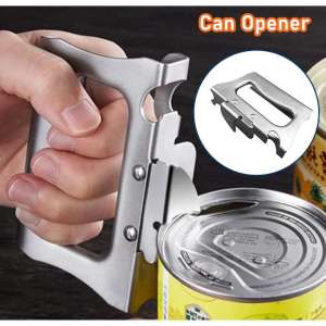 ✅100% Original Smilee Can Opener Heavy Duty Manual Can Opener Stainless Steel Jar Tin Opener Kitchen Accessories