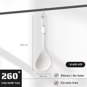 Bộ dụng cụ thìa môi silicon sang trọng chịu nhiệt 270 độ C phới vét bột spatula silicon sang trọng