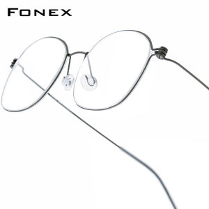 FONEX B Titanium Glasses Frame Men Brand Design Eyeglasses Korean Denmark Women Optical Frame Ultralight Screwless Eyewear 7513