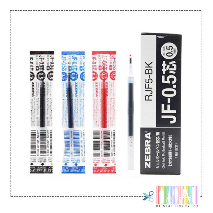 ZEBRA Sarasa Clip Gel Ink Rollerball Refill 0.4mm 0.5mm 0.7mm 1.0mm Lazada PH