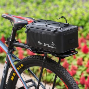 WEST BIKING 4L xe đạp thân cây Túi xe đạp chống mưa phía sau túi lưu trữ Xe Đạp Phản Quang Túi ghế sau xe đẩy hành lý túi