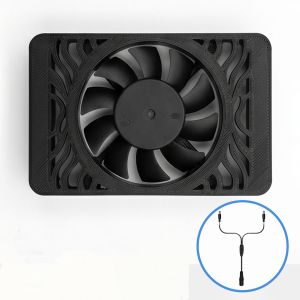 Quạt làm mát USB mini cho bộ định tuyến & modem Bộ làm mát thiết bị mạng siêu yên tĩnh với cáp nguồn tự dính & chia đôi