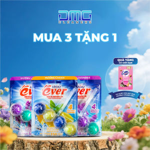 Combo 1 Vỉ Treo Hương Chanh + 2 Vỉ Treo Hương Lavender Tự Động Làm Sạch Lên Đến 350 Lần Xả TẶNG 1 Túi Nước Rửa Chén Chanh Dây 200ml